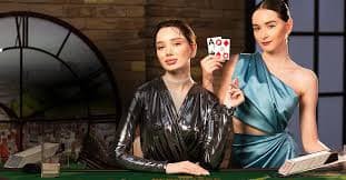 Live blackjack table with dealer and side bets on dhltoto slot